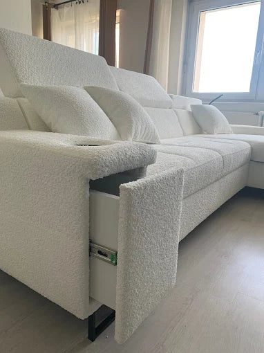 Canapé en Tissu Bouclette : L'Élégance Cocooning et Tendance pour votre Salon