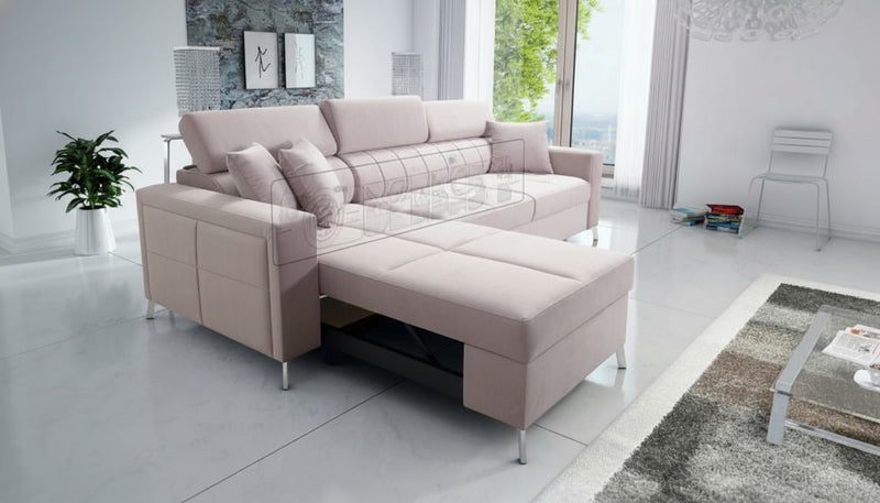 Image d'un canapé de couleur gris clair.